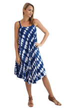 Load image into Gallery viewer, Mid Length Montego Dress Shibori Print
