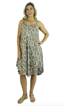 Load image into Gallery viewer, Mid Length Montego Dress Tails Print
