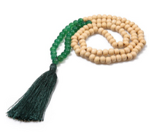 Load image into Gallery viewer, Semi-Precious Stone and Wooden Bead Long Necklace
