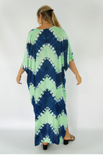 Load image into Gallery viewer, Long Kaftan Dress Culture Tie Dye Print
