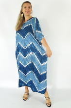 Load image into Gallery viewer, Long Kaftan Dress Culture Tie Dye Print
