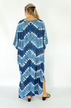 Load image into Gallery viewer, Long Kaftan Dress Culture Tie Dye Print
