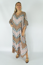 Load image into Gallery viewer, Long Kaftan Dress Culture Tie Dye Print
