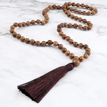 Load image into Gallery viewer, Hand Knotted Wooden Bead Long Necklace
