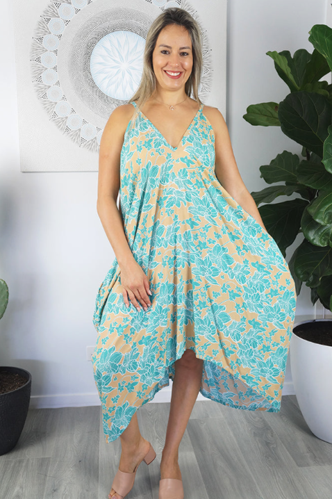 Festival Dress Spot Flower Print