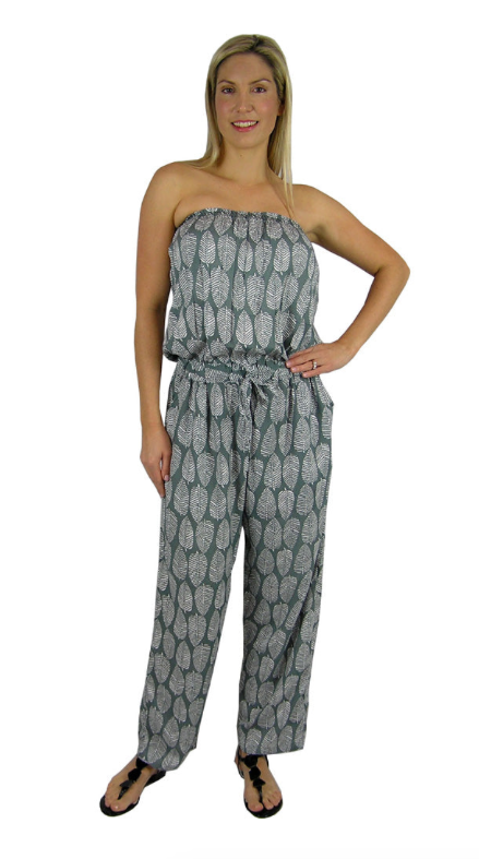 Long Jumpsuit Tapioca Print