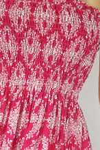 Load image into Gallery viewer, Short Smock Dress Snowflake Print
