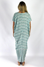 Load image into Gallery viewer, Frill Toga Dress Diamond Print
