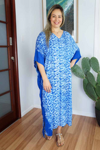 Load image into Gallery viewer, Long Kaftan Dress Interlock Print
