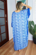 Load image into Gallery viewer, Long Kaftan Dress Interlock Print
