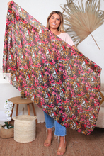 Load image into Gallery viewer, Large Cotton Feel Scarf Floral Print
