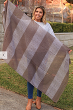 Load image into Gallery viewer, Large Cotton Feel Scarf Check Print
