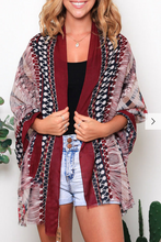 Load image into Gallery viewer, Large Cotton Feel Scarf Tribal Print
