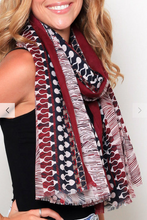 Load image into Gallery viewer, Large Cotton Feel Scarf Tribal Print
