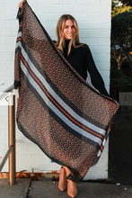 Load image into Gallery viewer, Large Cotton Feel Scarf Weave Print
