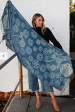 Load image into Gallery viewer, Large Pashmina Scarf Rose Print
