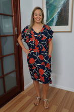 Load image into Gallery viewer, Cruiser Dress Poppy Print
