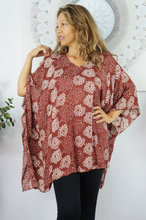 Load image into Gallery viewer, Short Tunic Sunflower Print
