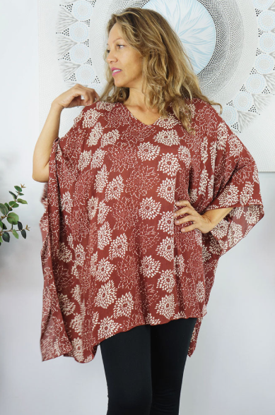 Short Tunic Sunflower Print