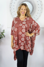 Load image into Gallery viewer, Short Tunic Sunflower Print
