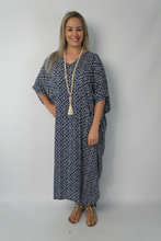 Load image into Gallery viewer, Long Kaftan Dress Links Print
