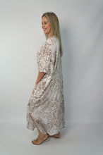 Load image into Gallery viewer, Long Kaftan Dress Animal Print
