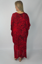 Load image into Gallery viewer, Long Kaftan Dress Animal Print
