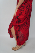 Load image into Gallery viewer, Long Kaftan Dress Animal Print
