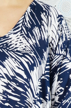 Load image into Gallery viewer, Long Kaftan Dress Fern Print
