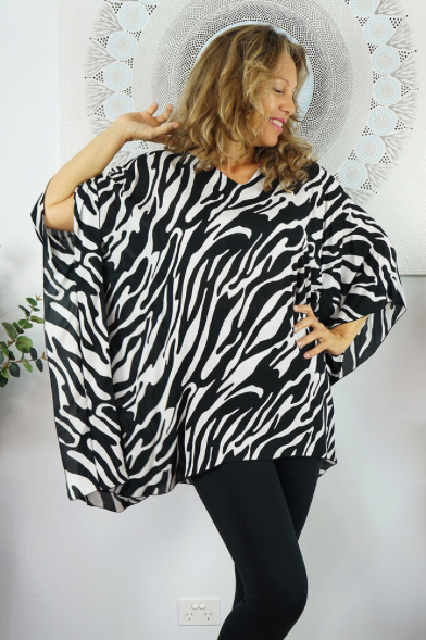 Short Tunic Zebra Print