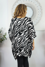 Load image into Gallery viewer, Short Tunic Zebra Print
