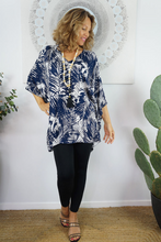 Load image into Gallery viewer, Short Tunic Fern Print
