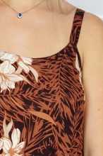 Load image into Gallery viewer, Mid Length Montego Dress Orchids Print
