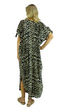 Load image into Gallery viewer, Cold Shoulder Mykonos Dress Leopard Print
