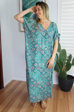 Load image into Gallery viewer, Cold Shoulder Mykonos Dress Tijuana Print
