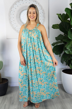 Load image into Gallery viewer, Long Magnum Dress Spot Flower Print
