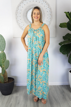 Load image into Gallery viewer, Long Magnum Dress Spot Flower Print
