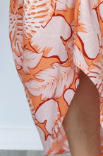 Load image into Gallery viewer, Frill Toga Dress Leaves Print
