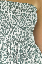Load image into Gallery viewer, Short Smock Dress Safari Print

