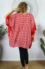 Load image into Gallery viewer, Short Tunic Tiki Print
