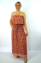 Load image into Gallery viewer, Long Tube Dress Juliet Print
