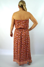 Load image into Gallery viewer, Long Tube Dress Juliet Print
