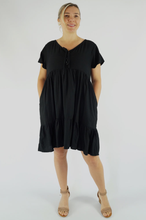 Kiki Baby Doll Dress Plain