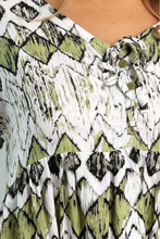 Load image into Gallery viewer, Kiki Baby Doll Dress Abstract Diamond Print
