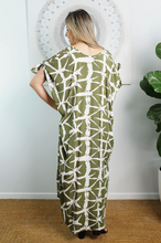 Load image into Gallery viewer, Cold Shoulder Mykonos Dress Hampshire Print
