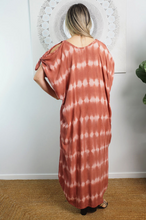 Load image into Gallery viewer, Cold Shoulder Mykonos Dress Nirvana Print
