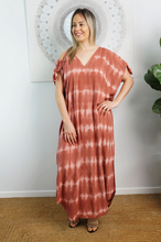 Load image into Gallery viewer, Cold Shoulder Mykonos Dress Nirvana Print
