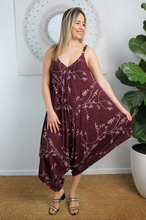 Load image into Gallery viewer, Boho Jumpsuit Sari Print
