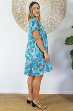 Load image into Gallery viewer, Kiki Baby Doll Dress Batik Paisley Print
