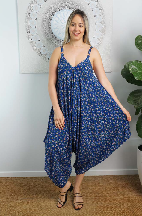 Boho Jumpsuit Starflower Print